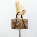 Christian Dior Trotter Canvas Hand Bag Gold Brown Auth 175135-20