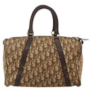 Christian Dior Trotter Canvas Hand Bag Gold Brown Auth 175135-3