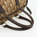 Christian Dior Trotter Canvas Hand Bag Gold Brown Auth 175135-7