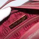 CARTIER Must Line Shoulder Bag Leather Bordeaux Gold Auth 175142A-11