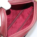 CARTIER Must Line Shoulder Bag Leather Bordeaux Gold Auth 175142A-12