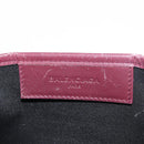 BALENCIAGA Cabas XS Hand Bag Canvas 2way Bordeaux Silver 390346 Auth 175144-19