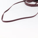 BALENCIAGA Cabas XS Hand Bag Canvas 2way Bordeaux Silver 390346 Auth 175144-8