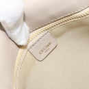 CELINE Shoulder Bag Leather Beige Gold Auth 175145A-17