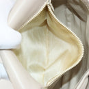 CELINE Shoulder Bag Leather Beige Gold Auth 175145A-22