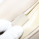CELINE Shoulder Bag Leather Beige Gold Auth 175145A-23