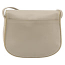 CELINE Shoulder Bag Leather Beige Gold Auth 175145A-3