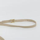 CELINE Shoulder Bag Leather Beige Gold Auth 175145A-8