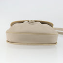 CELINE Shoulder Bag Leather Beige Gold Auth 175145A-9