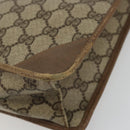 GUCCI GG Supreme Clutch Bag PVC Beige 89 01 029 Auth 175153-16