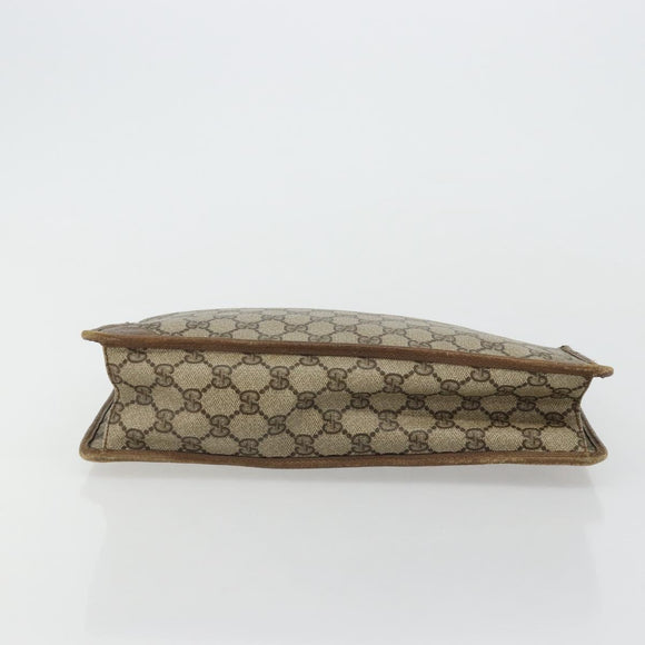 GUCCI GG Supreme Clutch Bag PVC Beige 89 01 029 Auth 175153