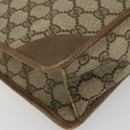 GUCCI GG Supreme Clutch Bag PVC Beige 89 01 029 Auth 175153-15