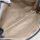 Christian Dior Trotter Canvas Clutch Tas Marineblauw Auth 175154-10