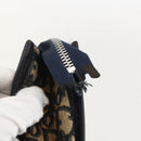 Christian Dior Trotter Canvas Clutch Tas Marineblauw Auth 175154-6
