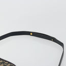 Christian Dior Trotter Canvas Shoulder Bag Navy Gold Auth 175156-8