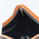 Salvatore Ferragamo Shoulder Bag Leather Black Gold Auth 175157-17