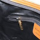 Salvatore Ferragamo Shoulder Bag Leather Black Gold Auth 175157-19