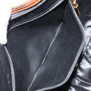 Salvatore Ferragamo Shoulder Bag Leather Black Gold Auth 175157-20