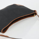 Salvatore Ferragamo Shoulder Bag Leather Black Gold Auth 175157-6