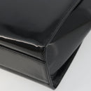 GUCCI Tote Bag Patent Leather Black Auth 175158-9