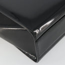 GUCCI Tote Bag Patent Leather Black Auth 175158-14