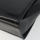 GUCCI Tote Bag Patent Leather Black Auth 175158-15