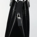 GUCCI Tote Bag Patent Leather Black Auth 175158-10