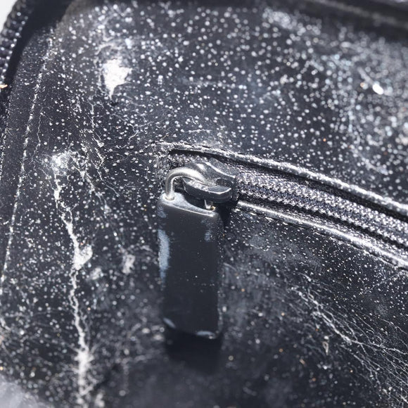 GUCCI Tote Bag Patent Leather Black Auth 175158