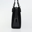 GUCCI Tote Bag Patent Leather Black Auth 175158-3