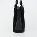 GUCCI Tote Bag Patent Leather Black Auth 175158-4