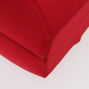 LOEWE Shoulder Bag Satin Red Gold Auth 175159A-9