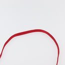 LOEWE Shoulder Bag Satin Red Gold Auth 175159A-8