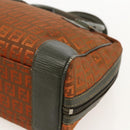 FENDI Zucchino Canvas Hand Bag Brown Auth 175160-14