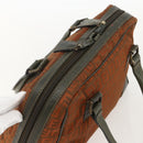 FENDI Zucchino Canvas Hand Bag Brown Auth 175160-6