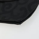 SAINT LAURENT Shoulder Bag Nylon Black Gold Auth 175161-9