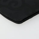 SAINT LAURENT Shoulder Bag Nylon Black Gold Auth 175161-14