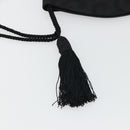 SAINT LAURENT Shoulder Bag Nylon Black Gold Auth 175161-10