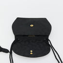 SAINT LAURENT Shoulder Bag Nylon Black Gold Auth 175161-11