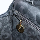 SAINT LAURENT Shoulder Bag Nylon Black Gold Auth 175161-21
