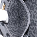 SAINT LAURENT Shoulder Bag Nylon Black Gold Auth 175161-22