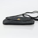 SAINT LAURENT Shoulder Bag Nylon Black Gold Auth 175161-5