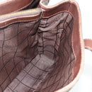 CELINE C Macadam Canvas Hand Bag Brown Gold Auth 175163-17