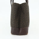CELINE C Macadam Canvas Hand Bag Brown Gold Auth 175163-3