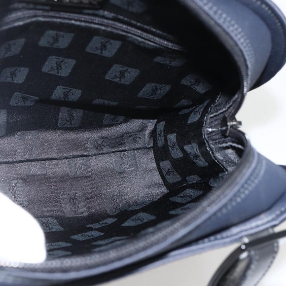 SAINT LAURENT Hand Bag Nylon Navy Auth 175164