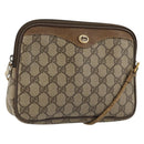 GUCCI GG Supreme Shoulder Bag PVC Beige Gold 97 02 068 Auth 175170-1