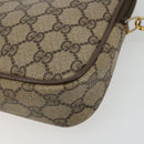 GUCCI GG Supreme Shoulder Bag PVC Beige Gold 97 02 068 Auth 175170-10