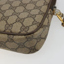 GUCCI GG Supreme Shoulder Bag PVC Beige Gold 97 02 068 Auth 175170-12