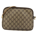 GUCCI GG Supreme Shoulder Bag PVC Beige Gold 97 02 068 Auth 175170-3