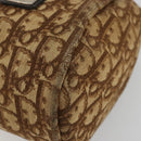 Christian Dior Trotter Canvas Hand Bag Gold Brown Auth 175171-9