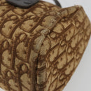 Christian Dior Trotter Canvas Hand Bag Gold Brown Auth 175171-15